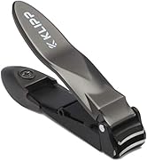Nail Clippers for Men with Catcher - KLIPP Heavy Duty Razor-Sharp Self-Collecting Nail Cutter, Er...