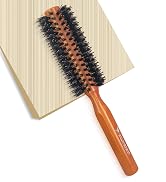 SUNBIRD Professional Round Hair Brush for Blow Drying - Nylon Boar Bristle Volumizing Styler for ...