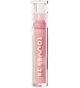 Tower 28 ShineOn Milky Lip Jelly, OAT, Non-Sticky, Hydrating Vegan Lip Gloss in Milky Peachy Pink...