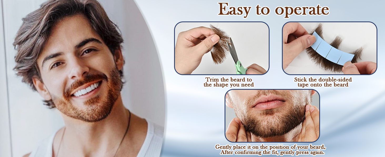 Fake Beard Fake Mustache for Men