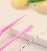 Edge Brush, Slick Back Hair Brush, Hair Accessories Comb Set 3Pcs, Rat Tail Comb for Parting Hair...