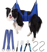 Kkiimatt Dog Grooming Hammock Pet Grooming Hammock Harness for X-Large Dogs, Dog Hammock for Groo...