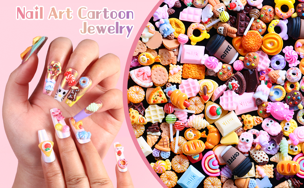 candy nail charms