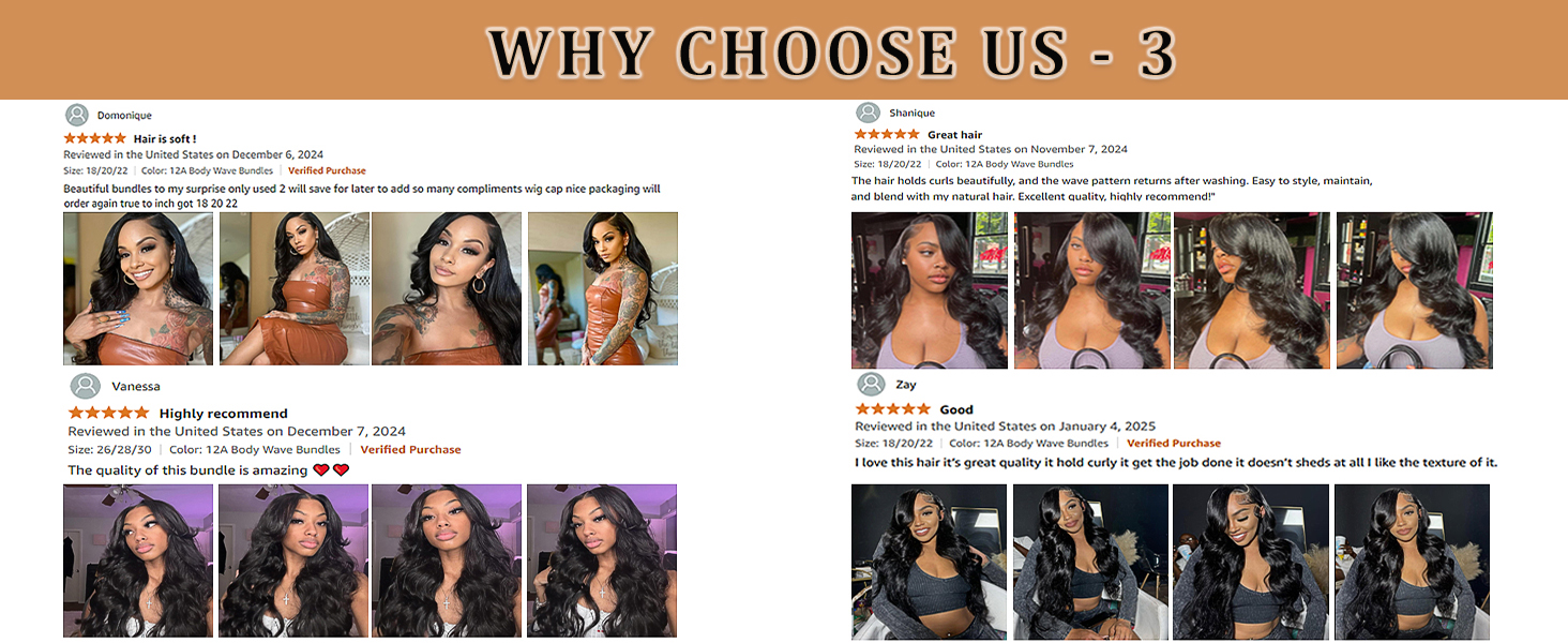 good quality body wave human hair bundles