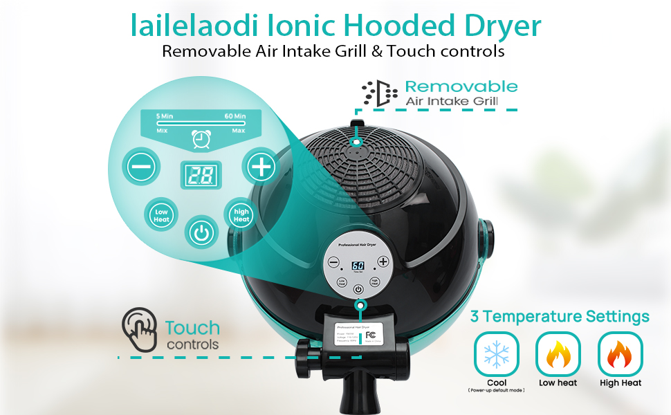 hooded hair dryer