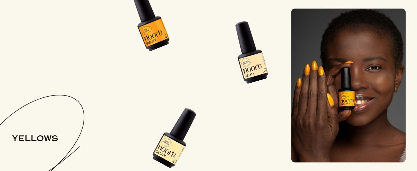 yellow gel nail polish