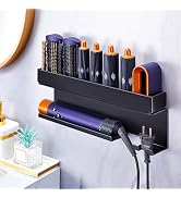 WAYASI Blow Dryer Holder Wall Mounted Hair Straightener Holder, Blow Dryer and Curling Iron Holde...