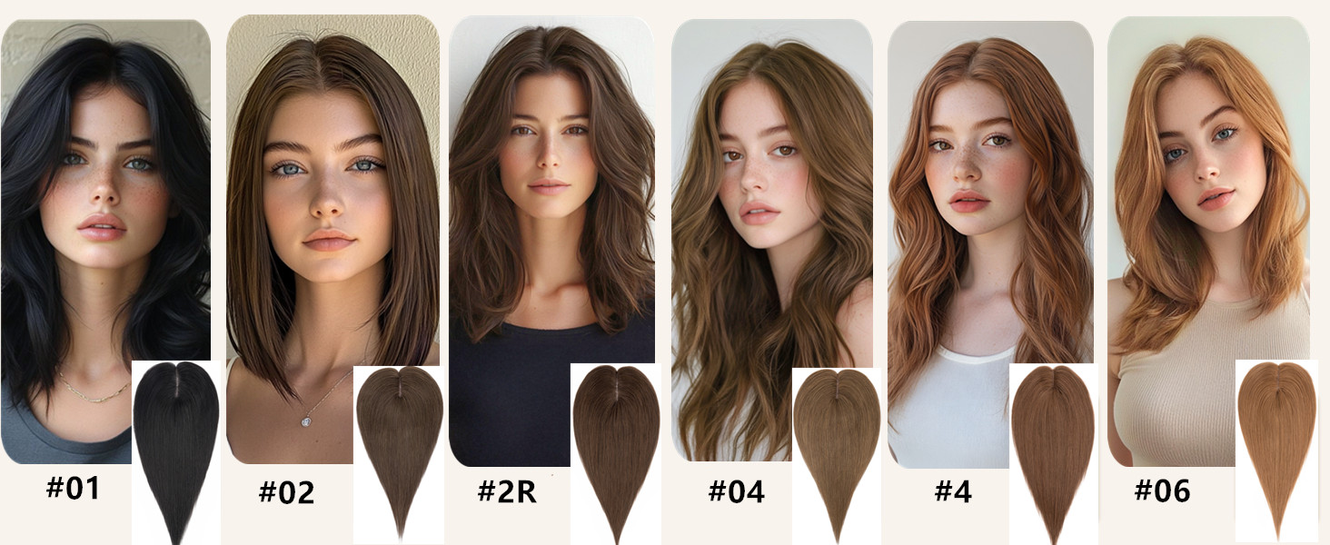human hair topper