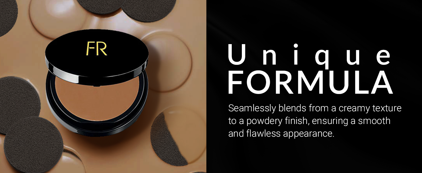 Flori Roberts Cream To Powder Foundation For Dark Skin Tones Covers Spots and Uneven skin tone