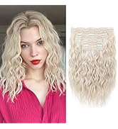 REECHO Clip in Hair Extensions, 4PCS Hair Extensions 12