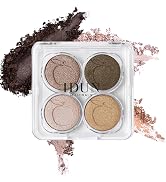 IDUN Minerals Eyeshadow Quad Palette, Brunkulla - Matte & Shimmer Shades - Highly Pigmented Inten...