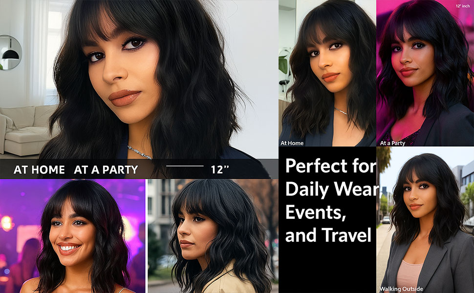 black wig