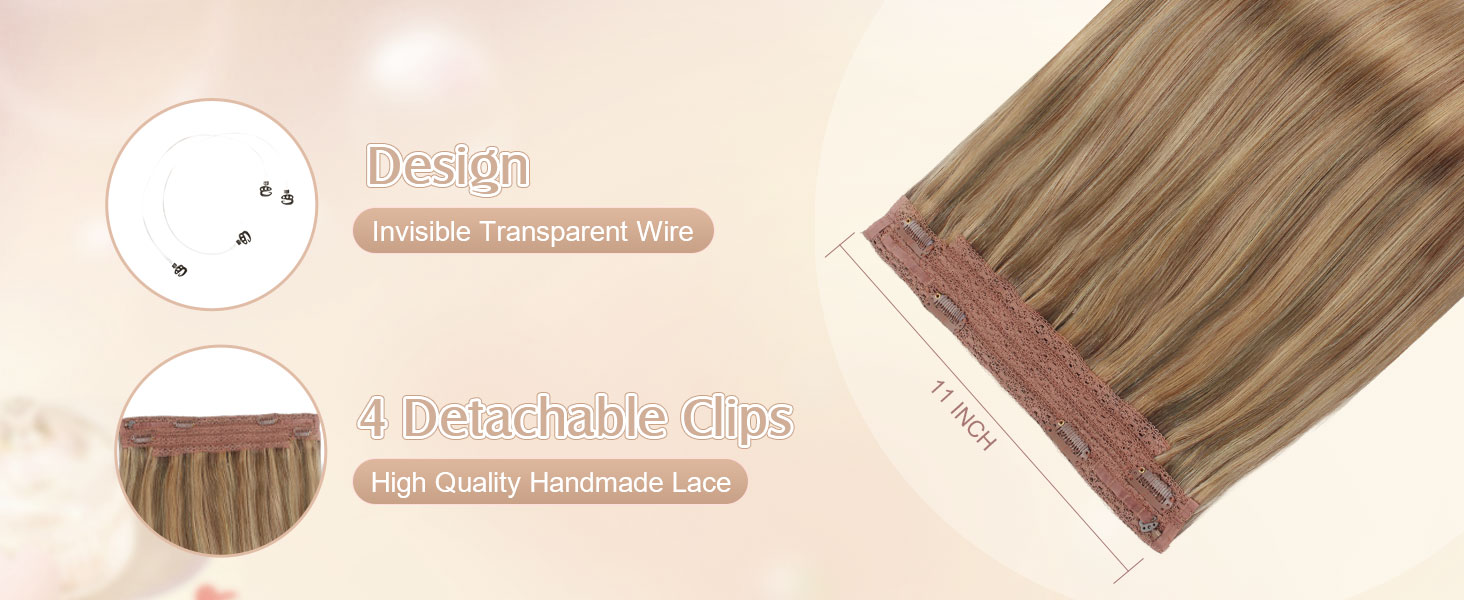 real hair halo extensions