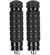 KIMISS Motorcycle Universal 8mm Foot Pegs,1 Pair CNC Aluminum Motorbike Rear Footrests Non-slip F...