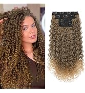 Clip in Hair Extensions, FLUFYMOOZ 4PC 100％ Pure Protein Silk Hair Extensions Long Soft Natural H...