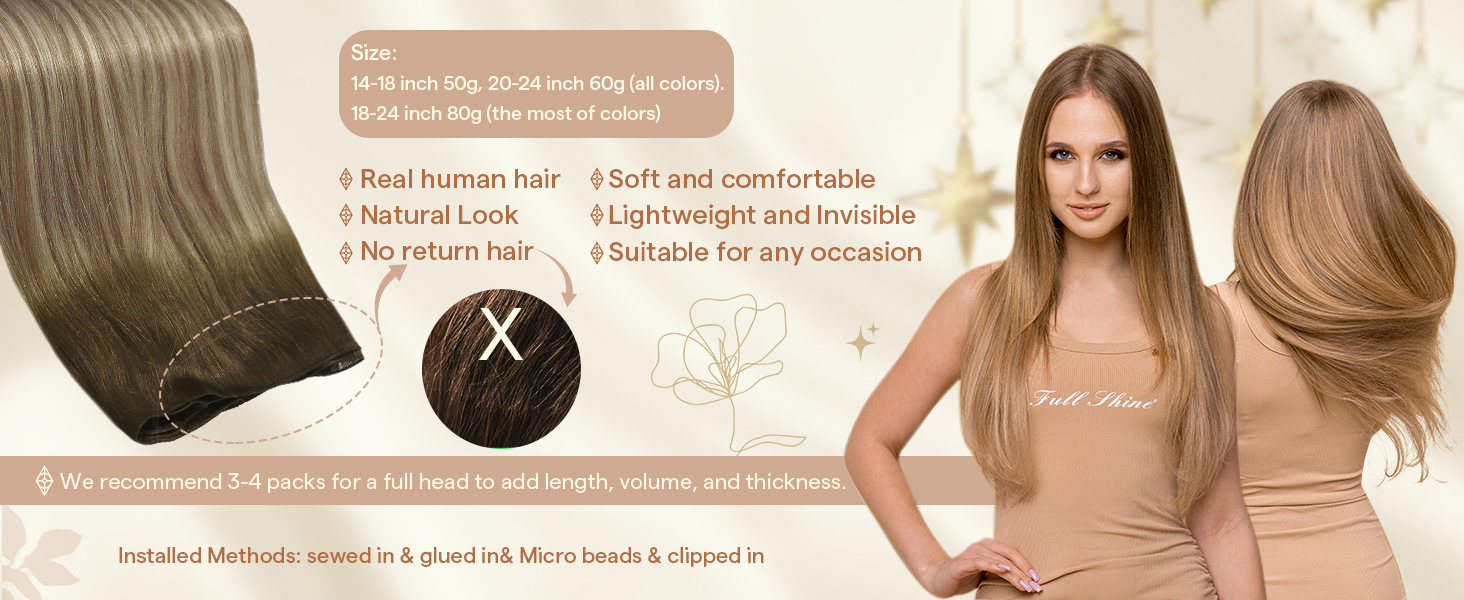 brown real hair extensions for women weft extensions human hair natural human hair