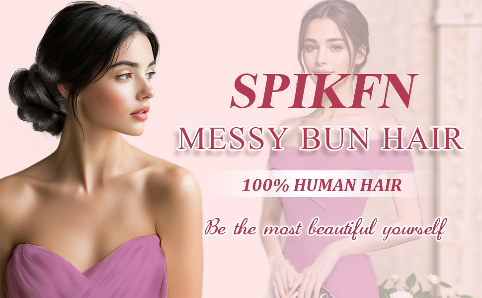 Messy Bun Hair Piece Human Hair