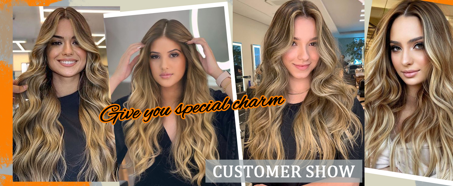 honey blonde glueless wig