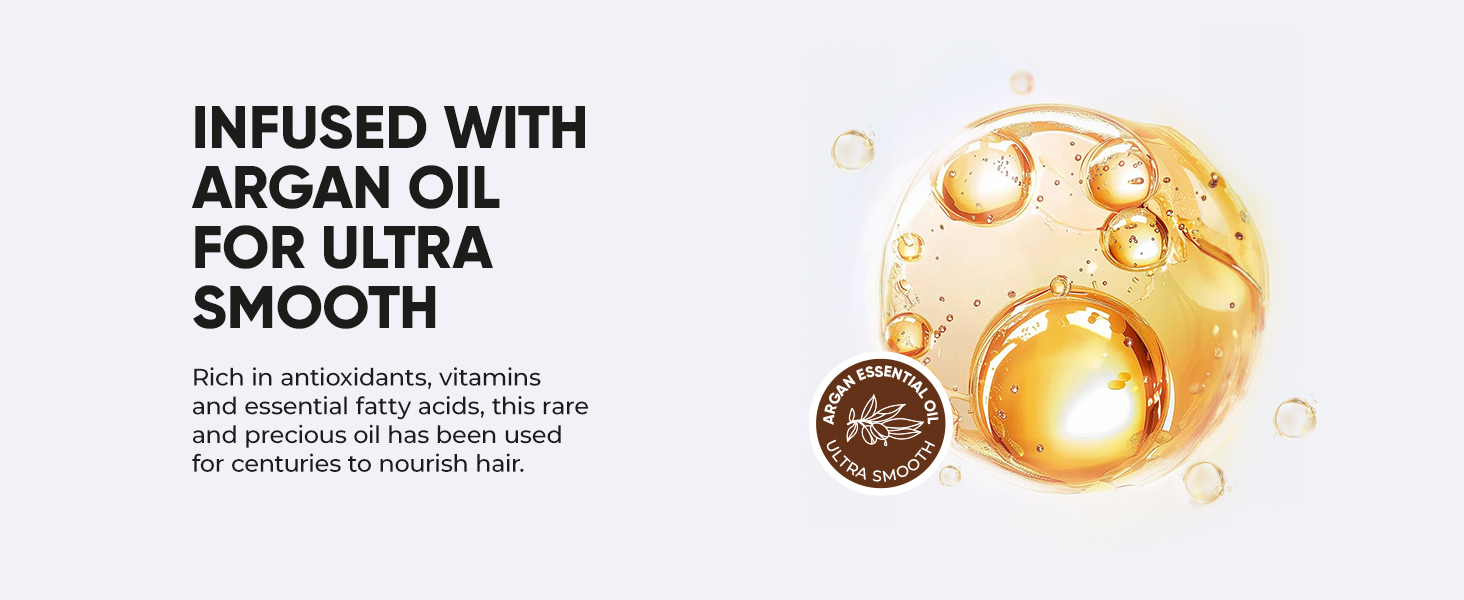 INFUSED WITH ARGAN OIL FLAT IRON HAIR STRAIGHTENER