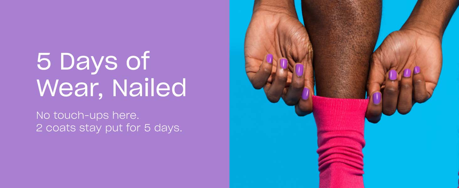 OPI RapiDry nail polish 5 days of wear with 2 coats