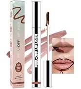 JUAAZIN Matte Liquid Lip Stain Peel Off Lip liner Tattoo, Brown Matte Peel Off Lip Stain, Long La...