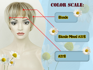 Short Blonde Wigs with Bangs