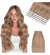 Vlasy Tape in Hair Extensions Human Hair 16 Inch 16pcs Mini Tape in Extensions Real Human Hair Ex...