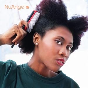 hair brush hairbrush styling curly detangling blow drying defining curls 9 rows women thick hair