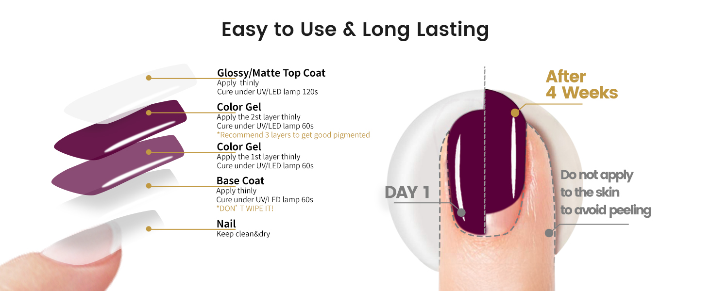 color gel nail polish