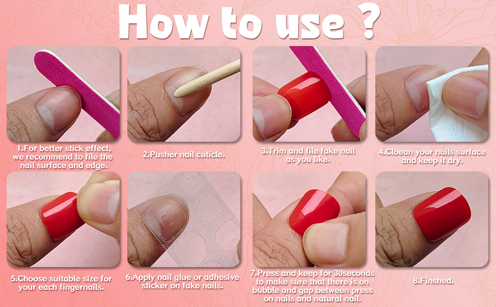 kids press on nails short fake nails white glue on nails christmas acrylic nails press ons