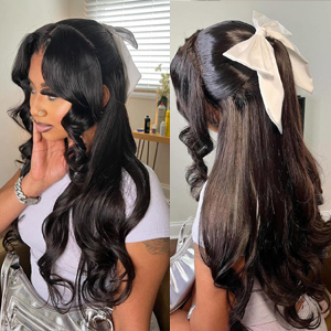 human hair lace front wigs