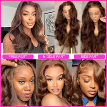 Wear and Go Glueless Brown Wig Human Hair Pre Plucked With Baby Hair
