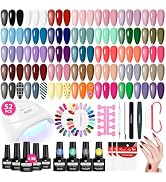 VANREESA Gel Nail Polish Kit with U V Light 52 Pcs Gel Polish Nail Set 36 Classic Colors Nail Pol...