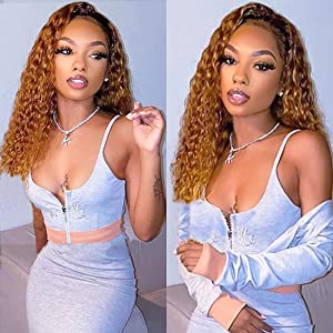 highlight curly hair wigs human hair