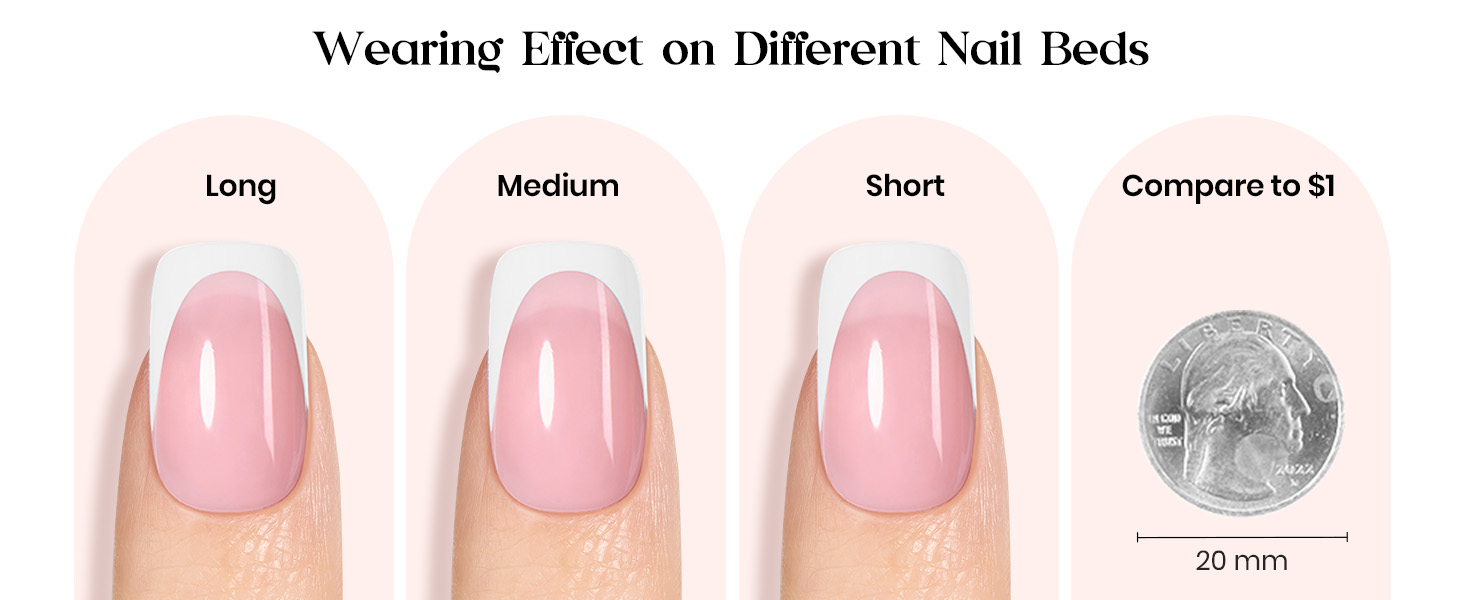 French Tip Press On Nails