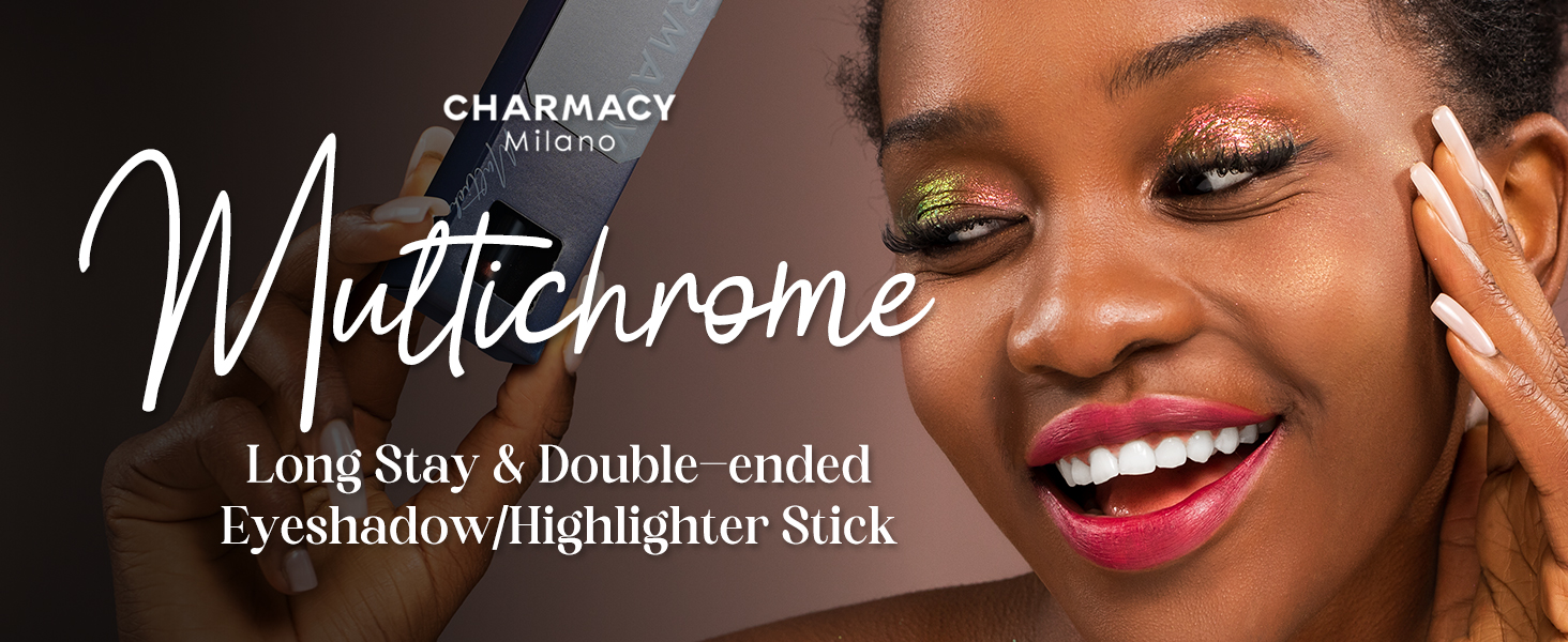 Multichrome glitter metallic eyeshadow stick