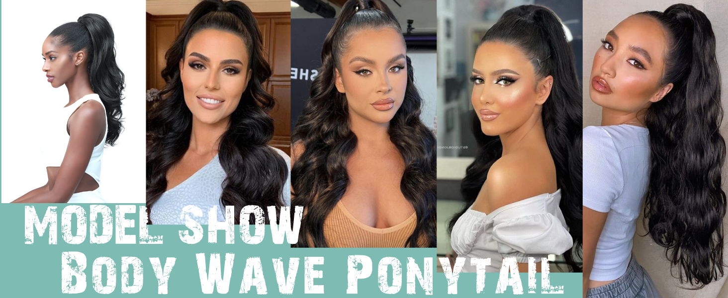 human hair ponytail
