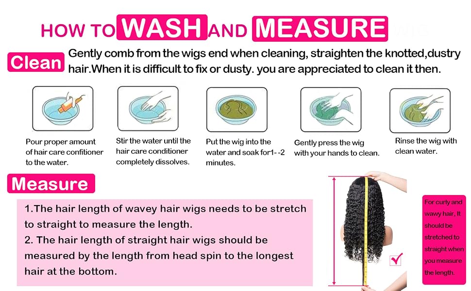 How to wash and measure