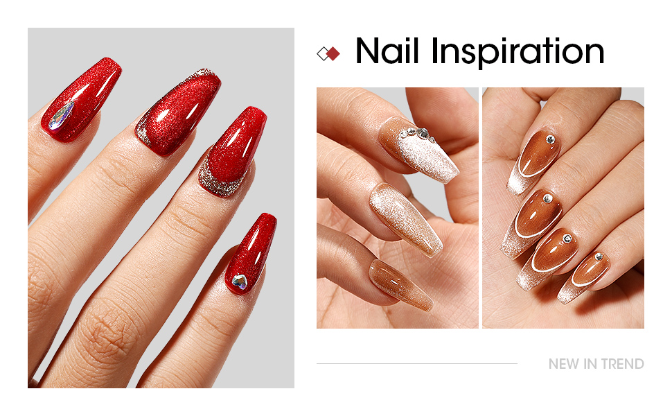 red gel nail polish
