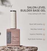 Love easy Salon-Level Builder Base - Clear Builder Gel Base Gel