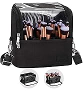 Makeup Brush Case Stand-up Makeup Cup Travel Professional Cosmetic Bag Artist Storage Bag Large M...