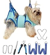 Kkiimatt Dog Grooming Hammock, 2023 New Edition Extra Small Dog Hanging Harness Holder for Nail C...