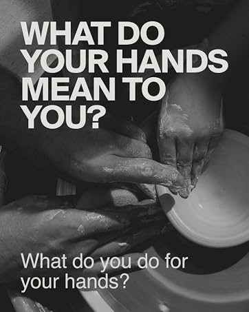 Well manicured Hands doing pottery