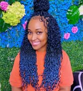 Goddess Locs Crochet Hair for Black Women, Goddess Faux Locs with More Culy, Boho Style Hippie Locs