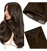 GOO GOO Invisi Edge Clip in Hair Extensions 18inch 130g 7Pcs Injected Seamless PU Clip in Hair Ex...