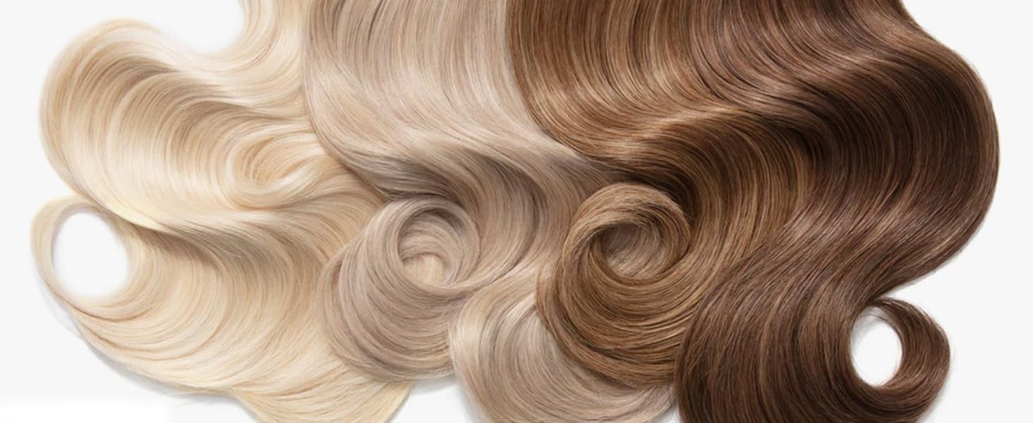 Body wave human hair bundles