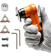 2-in-1 Mini Air Chamfer Tool for Chamfering and Round Cornor on Metal, Arc Corner 45 Degree Pneum...
