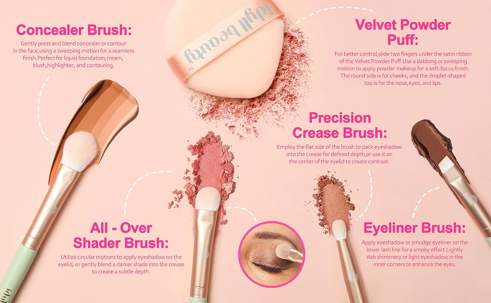 eye makeup brush set