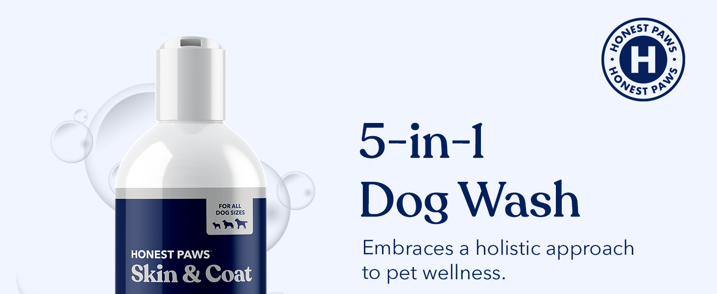Honest Paws Skin and Coat 5-in-1 Dog Wash