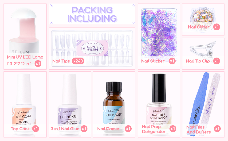 Almond nail tips